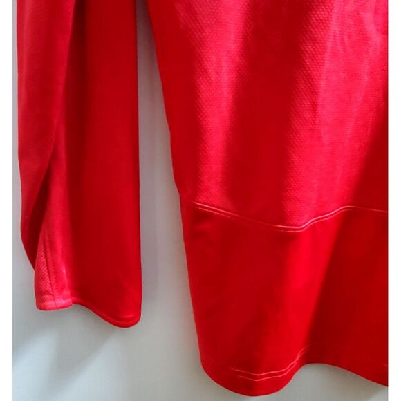 Nike ELITE DriFit Hoodie MED Red/Black Swoosh Light Activewear Perforated/Solid - Picture 6 of 14